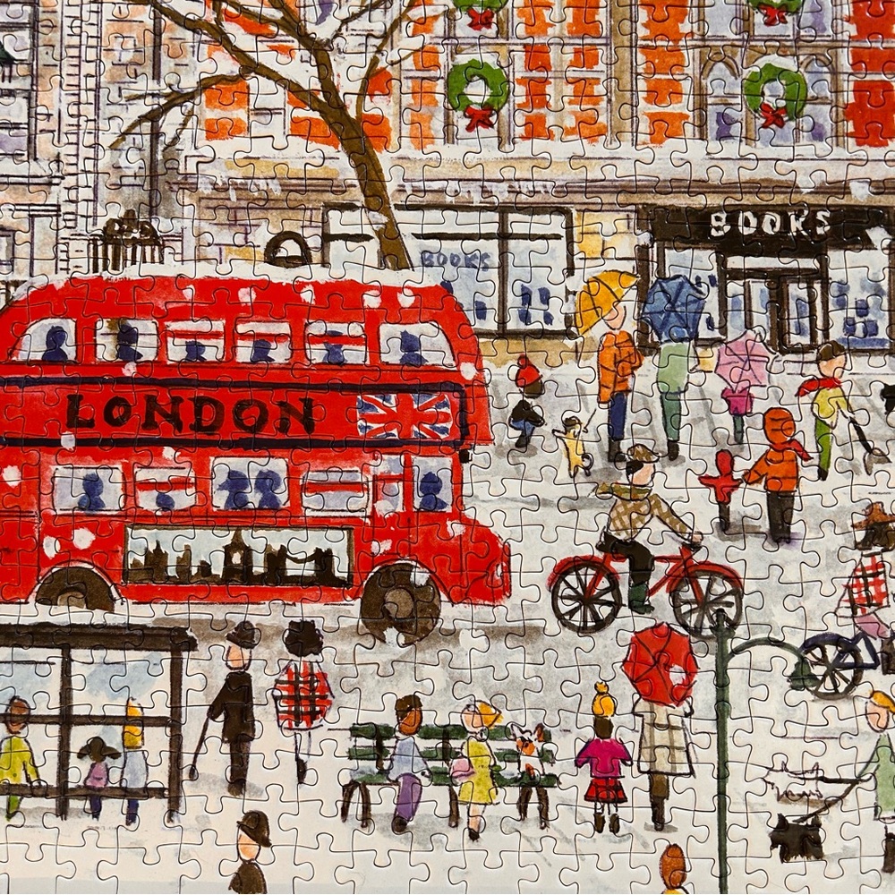 Christmas in London 1,000 piece Puzzle - Picture 2 of 6